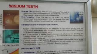 Wisdom tooth, problem associated with it, how to cure it and post operative care