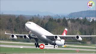 Swiss Aircraft Taking Off