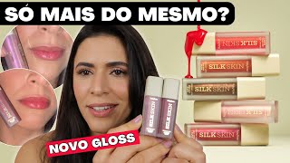 Testando Lip Gloss Dreamy Lips SILK SKIN Ruby Rose - O MAIS BARATO R$8 *com brilho* | Make com Lari