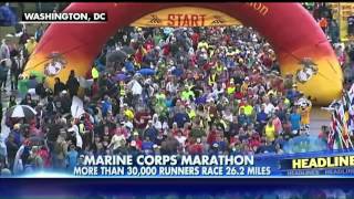 30,000 people participated in the 40th U S  Marine Corps Marathon