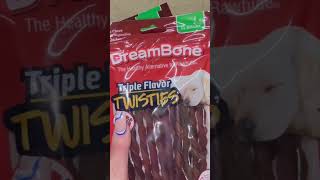 DREAM BONE TWISTIES 🐾🐶 $1.25 #dog #treats #dollartree #pets #shopping