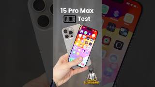 iPhone 15 Pro Max PUBG Testi ! #shorts