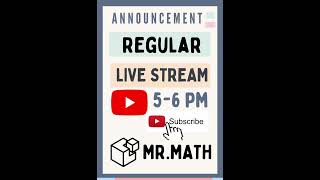 Announcement! Regular live stream at 5-6pm by Aamir Sir from Monday onwards. #sainikschool #rms