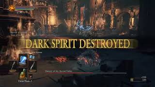 Dark Souls III - Low Level Boss Battle: vs Dancer (plus, a hacker appears!)