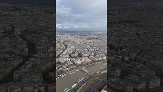 Amazing Paris from the top of world famous Eiffel Tower 🇫🇷 #shorts #short