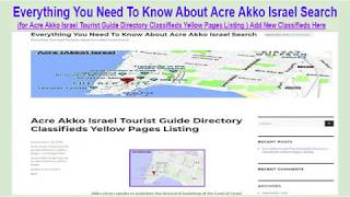 Everything You Need To Know About Acre Akko Israel Search