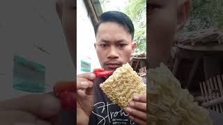 #shorts Makan mie pake cabe rawit