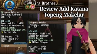 Build Katana Lvl 280 | Review Add Katana Topeng Makelar | King Brother #toramonline