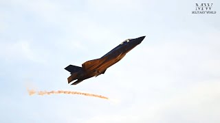 F-35A Team Shows Off at Cedar Creek Lake in Slow Motion