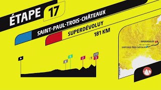 TOUR DE FRANCE 2024 - STAGE 17 | SAINT-PAUL-TROIS-CHÂTEAUX - SUPERDÉVOLUY | TOUR DE FRANCE 2024 PS5