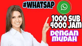 cara menambah subscriber dan viewers YouTube di whatsap