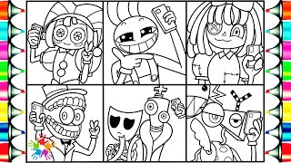 The Amazing Digital Circus NEW Coloring Pages / Coloring ALL Characters from Digital Circus / NCS