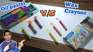 Oil Pastel v/s Crayons | Apsara oil pastel vs Doms wax crayons | pastel vs crayon |Rahul Art Academy