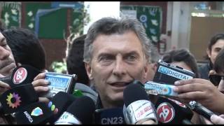 Mauricio Macri votó en el barrio de Palermo