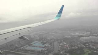 Landing Bad Weather Jakarta - Garuda Indonesia PK-GFA