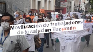 Nutrida movilización de trabajadores de la salud