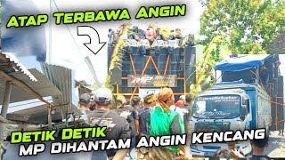 Angin Kencang Sambut MP AUDIO Di Karnaval Sumbermulyo Jombang Atap seng sampai terbang