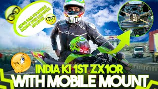 बिठाया ZX10R पे Phone Mount & Riding Jacket लिया | Vlog No . 81