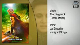 Thor: Ragnarok | Soundtrack | Led Zeppelin - Immigrant Song