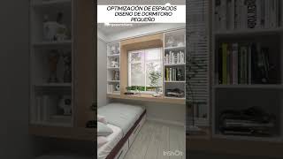 ✅DISEÑO DE DORMITORIO OPTIMIZACION DE ESPACIOS