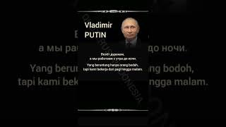 Vladimir Putin #37 | Life Quote | Indonesian-Russian-English #quoterusiaindonesia #quotes #wisdom