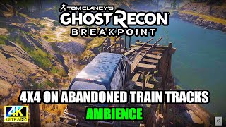 "Ghost Recon Breakpoint: Epic 4x4 Truck Ride on Abandoned Train Tracks | Immersive Ambience"