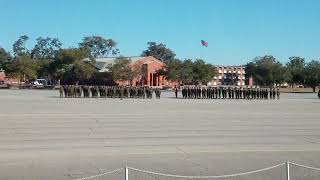 January 27 2022 USMC Platoon 1008 Bravo Company Family Day Procession Parris Island, SC