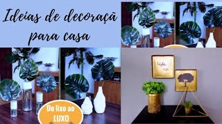 IDEIAS DE DECORAÇÃO USANDO MATERIAIS RECICLÁVEIS