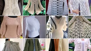 TIĞ İŞİ ÖRGÜ HIRKA MODELLERİ/ Easy Crochet Sweater Patterns/ Einfache Häkelpullover Cardigan Modelle