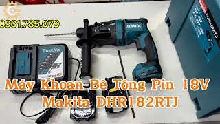 Máy Khoan Bê Tông Pin 18V Makita Makita DHR182RTJ| 18V BL Cordless Rotary Hammer| Công Cụ Máy Móc