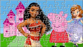 Puzzle de Peppa Pig, Moana y Princesa Sofía.