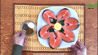 Easy Salmon Recipe | (سمك بالرز (صيادية سمك