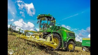 Mais häckseln // John Deere 8400i , New Holland T7050 , Claas Axion 810 // Agro-Service Luckau GmbH