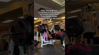 Just There For Moral Support IG: dreadheadbeny #gymhumor #relatable  #benching