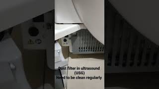 Ultrasound generally had dust filter in it, dont forget to clean it while doin the maintenance #usg