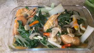 Resep tumis udang pokcoy pedas