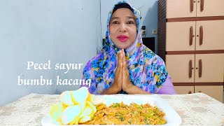 Mukbang pecel sayur bumbu kacang‼️enak nya bikin nagih ❤️