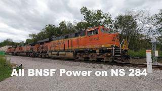 Norfolk Southern 284 with All BNSF Power in Tuscumbia