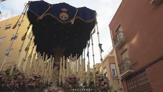 La Virgen del Primer Dolor a su paso por la calle Murcia el pasado Martes Santo en Almería (Tráiler)