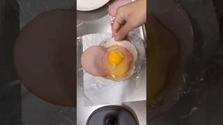 [Quick recipe for lunch box]Microwave ham & egg【【お弁当に簡単レシピ】電子レンジで作るハムエッグ】#egg #shorts