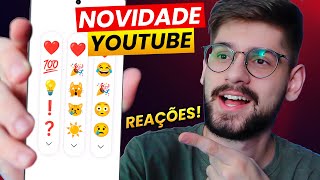 NOVIDADE! REAÇÕES NOS COMENTÁRIOS DO YOUTUBE