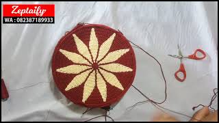 How to set knits to inner round || Cara Memasang Rajutan ke Inner Bulat