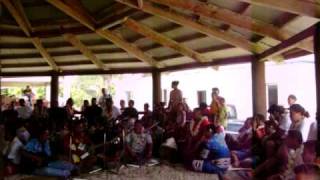 Traditional prayer/song/dance on Futuna