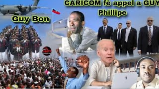 21 mai se konfime konsèy la kraze plat Guy Philippe prezidan Caricom depatcha konsèy la