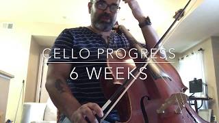 Adult Cello Progress - Week 6