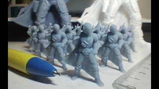 Mandalorian micro army - SLA / RESIN / ELEGOO MARS 2 PRO / STARWARS - 3D printer / minifigure