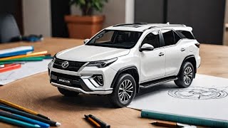 How to Draw a Fortuner Legender step by step/Drawing SUV Car