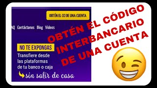 Obtén el código interbancario o CCI de una cuenta