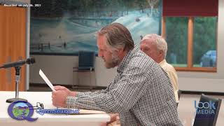 Queensbury Town Board Meeting 7-26-21