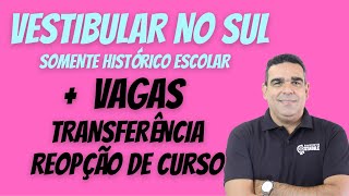 VESTIBULAR E VAGAS PARA TRANSFERÊNCIA, REOPÇÃO E PORTADORES DE DIPLOMAS!!!!!